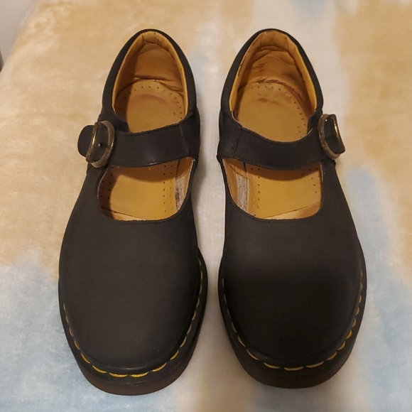 Dr. Martens Shoes - Dr. Martens Black Leather Mary Janes Sz UK 6